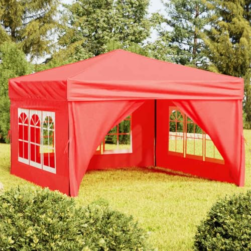 Qnhdfrt Partyzelt Faltbar mit Seitenwänden Rot 3x3 m Grillpavillon für Garten Camping und Outdoor Events Robuster Stahlrahmen mit UV Schutz und wasserabweisendem Dach Qnhdfrt Partyzelt Faltbar mit Seitenwänden Rot 3x3 m Grillpavillon für Garten Camping und Outdoor Events Robuster Stahlrahmen mit UV Schutz und wasserabweisendem Dach von Qnhdfrt