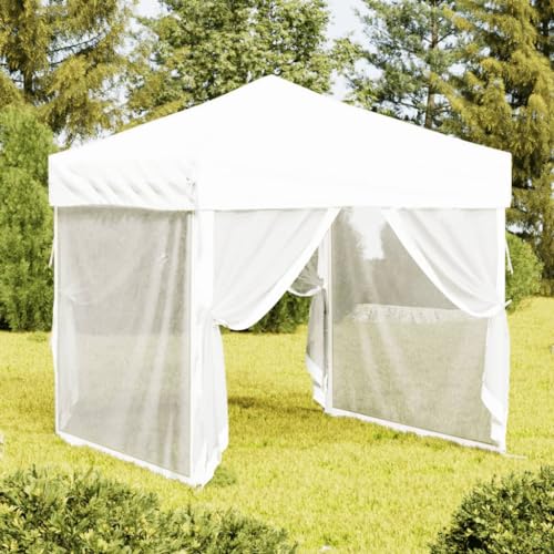 Qnhdfrt Partyzelt Faltbar mit Seitenwänden Weiß 2x2 m Robuster Pavillon für Garten Camping und Outdoor Events und wasserabweisend Qnhdfrt Partyzelt Faltbar mit Seitenwänden Weiß 2x2 m Robuster Pavillon für Garten Camping und Outdoor Events und wasserabweisend von Qnhdfrt