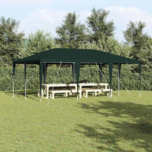 Qnhdfrt Partyzelt Grün 6x4 m PE Modernes Design mit UV beständigem Polyester und Stahlrahmen für Outdoor Events bis 15 Personen Rechteckiger Gartenpavillon Qnhdfrt Partyzelt Grün 6x4 m PE Modernes Design mit UV beständigem Polyester und Stahlrahmen für Outdoor Events bis 15 Personen Rechteckiger Gartenpavillon von Qnhdfrt