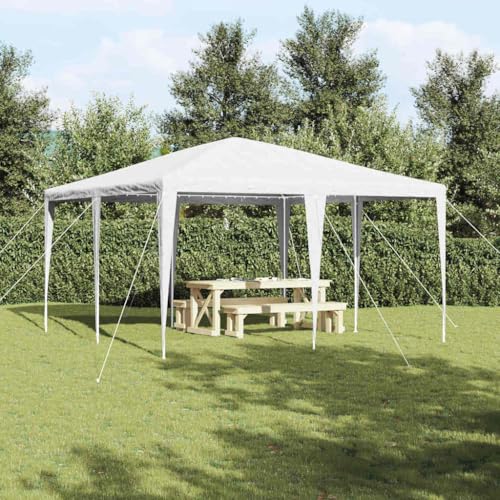 Qnhdfrt Partyzelt Weiß 4x4 m PE Gartenpavillon mit Metallrahmen für Outdoor Events Robustes Shelter Zelt für Camping Grillabende und Familienfeiern Qnhdfrt Partyzelt Weiß 4x4 m PE Gartenpavillon mit Metallrahmen für Outdoor Events Robustes Shelter Zelt für Camping Grillabende und Familienfeiern von Qnhdfrt