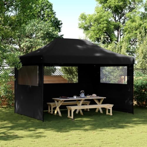 Qnhdfrt Partyzelt faltbar Pop-Up mit 3 Seitenteilen Schwarz 410 x 279 x 315 cm Robuster Pavillon für Garten Party Camping und Outdoor Events Qnhdfrt Partyzelt faltbar Pop-Up mit 3 Seitenteilen Schwarz 410 x 279 x 315 cm Robuster Pavillon für Garten Party Camping und Outdoor Events von Qnhdfrt