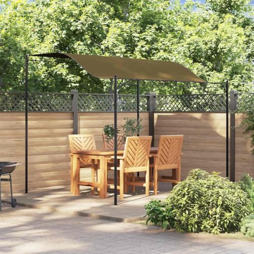 Qnhdfrt Pavillon 3x2,4 m Taupe mit 180 g/m² Polyesterdach Robuste Stahlkonstruktion für Garten Camping und Grillparties Qnhdfrt Pavillon 3x2,4 m Taupe mit 180 g/m² Polyesterdach Robuste Stahlkonstruktion für Garten Camping und Grillparties von Qnhdfrt