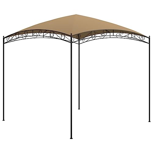 Qnhdfrt Pavillon 3x3x2,65 m Gartenzelt aus Stahl mit wasserdichtem Polyesterdach Robuster Shelter für Grillpartys Camping und Outdoor Events von Qnhdfrt