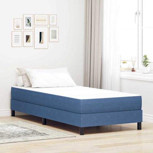 Qnhdfrt Pocketfederkern Single Bed 80 x 200 cm mit Holzrahmen Modernes Blaues Gästebett für Jugendzimmer Stadtwohnung und kleine Räume Qnhdfrt Pocketfederkern Single Bed 80 x 200 cm mit Holzrahmen Modernes Blaues Gästebett für Jugendzimmer Stadtwohnung und kleine Räume von Qnhdfrt