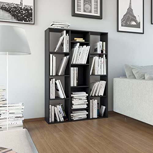 Qnhdfrt Raumteiler Sichtschutz Bücherregal Schwarz 100x24x140 cm Holzwerkstoff mit 13 Fächern zur Raumunterteilung und Aufbewahrung Qnhdfrt Raumteiler Sichtschutz Bücherregal Schwarz 100x24x140 cm Holzwerkstoff mit 13 Fächern zur Raumunterteilung und Aufbewahrung von Qnhdfrt