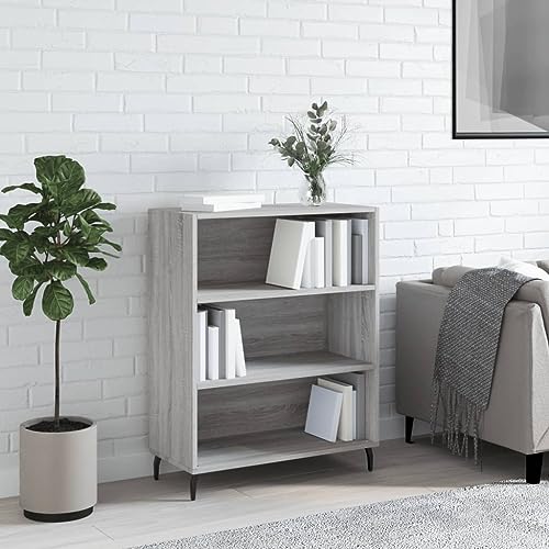 Qnhdfrt Regalschrank Grau Sonoma Schmaler Aufbewahrungsschrank mit Metallbeinen 69,5 x 32,5 x 90 cm Landhausstil Möbel für Wohnzimmer Flur Qnhdfrt Regalschrank Grau Sonoma Schmaler Aufbewahrungsschrank mit Metallbeinen 69,5 x 32,5 x 90 cm Landhausstil Möbel für Wohnzimmer Flur von Qnhdfrt