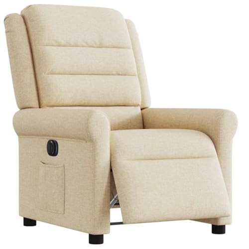 Qnhdfrt Relaxsessel Elektrisch Creme Stoff mit Liegefunktion 135° Neigung atmungsaktiver Bezug 73 x 91,5 x 102,5 cm Holz-Metall-Rahmen für Wohnzimmer Schlafzimmer Balkon Qnhdfrt Relaxsessel Elektrisch Creme Stoff mit Liegefunktion 135° Neigung atmungsaktiver Bezug 73 x 91,5 x 102,5 cm Holz-Metall-Rahmen für Wohnzimmer Schlafzimmer Balkon von Qnhdfrt
