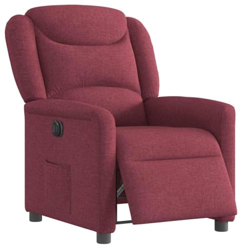 Qnhdfrt Relaxsessel Elektrisch Weinrot Fernsehsessel Stoff mit Liegefunktion bis 135° 78x95x100 cm Bequem & Langlebig für Wohnzimmer Schlafzimmer Balkon Qnhdfrt Relaxsessel Elektrisch Weinrot Fernsehsessel Stoff mit Liegefunktion bis 135° 78x95x100 cm Bequem & Langlebig für Wohnzimmer Schlafzimmer Balkon von Qnhdfrt