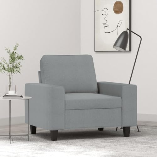 Qnhdfrt Relaxsessel Hellgrau 60 cm Stoff Bequemer Sessel mit Metallgestell für Wohnzimmer Balkon oder Leseecke Qnhdfrt Relaxsessel Hellgrau 60 cm Stoff Bequemer Sessel mit Metallgestell für Wohnzimmer Balkon oder Leseecke von Qnhdfrt