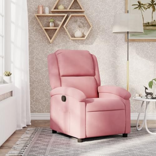Qnhdfrt Relaxsessel Rosa Samt mit manueller Liegefunktion bis 135° Rückenlehne Breite Armlehnen Wohnzimmer Lesesessel für Schlafzimmer Balkon Schminktischstuhl 71x86,5x99,5cm Qnhdfrt Relaxsessel Rosa Samt mit manueller Liegefunktion bis 135° Rückenlehne Breite Armlehnen Wohnzimmer Lesesessel für Schlafzimmer Balkon Schminktischstuhl 71x86,5x99,5cm von Qnhdfrt