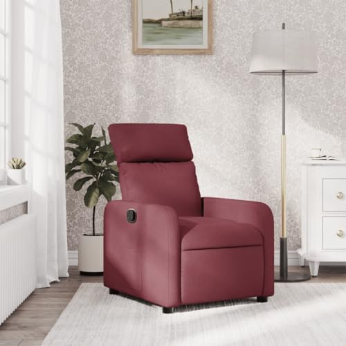 Qnhdfrt Relaxsessel Weinrot Stoff mit Manueller Liegefunktion Bequem für Wohnzimmer Schlafzimmer und Indoor Entspannung Qnhdfrt Relaxsessel Weinrot Stoff mit Manueller Liegefunktion Bequem für Wohnzimmer Schlafzimmer und Indoor Entspannung von Qnhdfrt