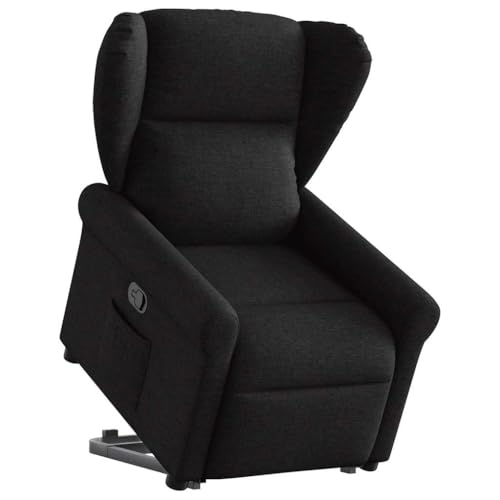Qnhdfrt Relaxsessel mit Aufstehhilfe Schwarz Stoff Elektrisch 110 kg 72,5 cm Breite 135° Liegefunktion für Wohnzimmer Schlafzimmer Balkon Qnhdfrt Relaxsessel mit Aufstehhilfe Schwarz Stoff Elektrisch 110 kg 72,5 cm Breite 135° Liegefunktion für Wohnzimmer Schlafzimmer Balkon von Qnhdfrt