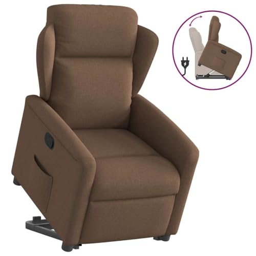 Qnhdfrt Relaxsessel mit Aufstehhilfe elektrisch Braun Stoff 78x95x100 cm Liegefunktion 135° Modernes Fernseh-Loungesessel für Wohnzimmer Schlafzimmer und Balkon Qnhdfrt Relaxsessel mit Aufstehhilfe elektrisch Braun Stoff 78x95x100 cm Liegefunktion 135° Modernes Fernseh-Loungesessel für Wohnzimmer Schlafzimmer und Balkon von Qnhdfrt