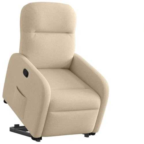 Qnhdfrt Relaxsessel mit Aufstehhilfe elektrisch Creme Stoff 66x88x95 cm Liegefunktion 135° verstellbar fernsehsessel bequem Wohnzimmer Schlafzimmer Qnhdfrt Relaxsessel mit Aufstehhilfe elektrisch Creme Stoff 66x88x95 cm Liegefunktion 135° verstellbar fernsehsessel bequem Wohnzimmer Schlafzimmer von Qnhdfrt