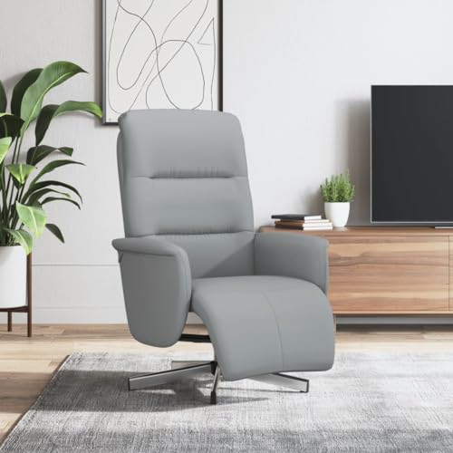 Qnhdfrt Relaxsessel mit Fußteil Hellgrau Stoff Manuelle Liegefunktion 360 Grad Drehbar Dick Gepolstert für Wohnzimmer Schlafzimmer Qnhdfrt Relaxsessel mit Fußteil Hellgrau Stoff Manuelle Liegefunktion 360 Grad Drehbar Dick Gepolstert für Wohnzimmer Schlafzimmer von Qnhdfrt