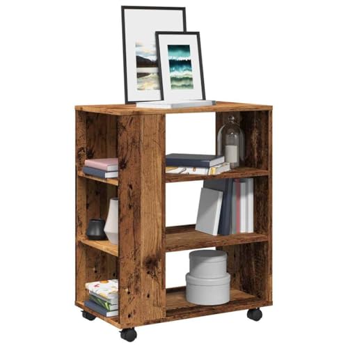 Qnhdfrt Rollcontainer Altholz-Optik Mobil Schrank 60x35x75 cm Holzwerkstoff mit Feststellrollen für Aufbewahrung in Wohnzimmer Küche Büro Qnhdfrt Rollcontainer Altholz-Optik Mobil Schrank 60x35x75 cm Holzwerkstoff mit Feststellrollen für Aufbewahrung in Wohnzimmer Küche Büro von Qnhdfrt