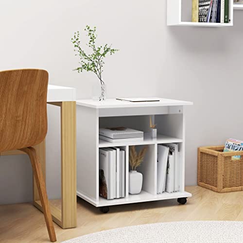 Qnhdfrt Rollschrank Hochglanz-Weiß 60x45x60 cm Aufbewahrungsschrank mit Rollen Modernes Design für Büro Küche Garten Holzwerkstoff Qnhdfrt Rollschrank Hochglanz-Weiß 60x45x60 cm Aufbewahrungsschrank mit Rollen Modernes Design für Büro Küche Garten Holzwerkstoff von Qnhdfrt