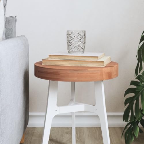 Qnhdfrt Runde Tischplatte aus massivem Buchenholz Ø30x4 cm Robuste Tischplatte für Bartisch Beistelltisch und Möbelprojekte Qnhdfrt Runde Tischplatte aus massivem Buchenholz Ø30x4 cm Robuste Tischplatte für Bartisch Beistelltisch und Möbelprojekte von Qnhdfrt