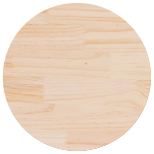 Qnhdfrt Runde Tischplatte aus massivem Kiefernholz Ø60x2,5 cm Robuste & Langlebige Arbeitsplatte für Esstisch Couchtisch oder Gartentisch Qnhdfrt Runde Tischplatte aus massivem Kiefernholz Ø60x2,5 cm Robuste & Langlebige Arbeitsplatte für Esstisch Couchtisch oder Gartentisch von Qnhdfrt
