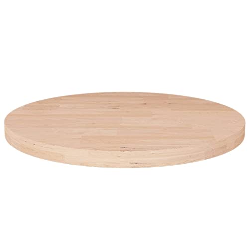 Qnhdfrt Runde Tischplatte aus massiver Eiche Ø40x2,5 cm Unbehandeltes Naturholz für Couchtisch Beistelltisch und mehr Rustikales Design für Wohnzimmer Café oder Garten Qnhdfrt Runde Tischplatte aus massiver Eiche Ø40x2,5 cm Unbehandeltes Naturholz für Couchtisch Beistelltisch und mehr Rustikales Design für Wohnzimmer Café oder Garten von Qnhdfrt