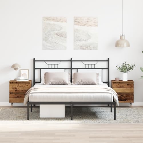 Qnhdfrt Rustikale Nachttische aus Recyceltem Massivholz 2er Set Braun Verwittert 40x35x50 cm mit 4 Schubladen Beistelltisch für Schlafzimmer Vintage Design Qnhdfrt Rustikale Nachttische aus Recyceltem Massivholz 2er Set Braun Verwittert 40x35x50 cm mit 4 Schubladen Beistelltisch für Schlafzimmer Vintage Design von Qnhdfrt