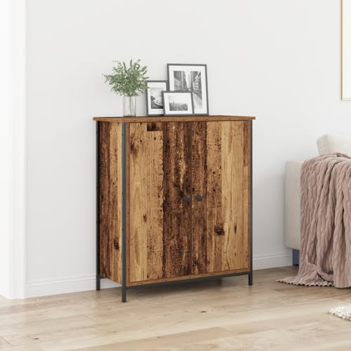 Qnhdfrt Rustikales Sideboard Buffet Schrank aus Holzwerkstoff und Stahl 70x30x80 cm Braun mit 2 Türen für Esszimmer Landhausstil Funktional und Langlebig Qnhdfrt Rustikales Sideboard Buffet Schrank aus Holzwerkstoff und Stahl 70x30x80 cm Braun mit 2 Türen für Esszimmer Landhausstil Funktional und Langlebig von Qnhdfrt