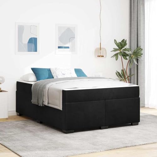 Qnhdfrt Samt Bettgestell mit Matratze 140 x 200 cm Modernes Design & Robuster Sperrholzrahmen für en Schlafkomfort Qnhdfrt Samt Bettgestell mit Matratze 140 x 200 cm Modernes Design & Robuster Sperrholzrahmen für en Schlafkomfort von Qnhdfrt