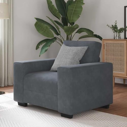 Qnhdfrt Samt Relaxsessel Dunkelgrau 60 cm Sitzbreite Komfortabel für Wohnzimmer Schlafzimmer Lesen und Entspannen mit Modernem Design Qnhdfrt Samt Relaxsessel Dunkelgrau 60 cm Sitzbreite Komfortabel für Wohnzimmer Schlafzimmer Lesen und Entspannen mit Modernem Design von Qnhdfrt
