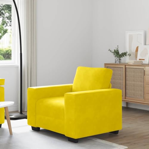 Qnhdfrt Samt Relaxsessel Gelb 60 cm Komfortables Sitzmöbel mit weichem Bezug und robustem Gestell für Wohnzimmer Schlafzimmer oder Arbeitszimmer Qnhdfrt Samt Relaxsessel Gelb 60 cm Komfortables Sitzmöbel mit weichem Bezug und robustem Gestell für Wohnzimmer Schlafzimmer oder Arbeitszimmer von Qnhdfrt