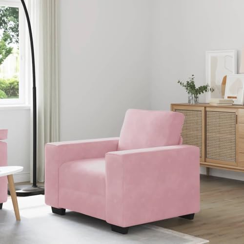 Qnhdfrt Samt Sessel Rosa 60 cm Breite Bequemer Relaxsessel mit Sperrholz-Armlehnen für Wohnzimmer und Leseecke Qnhdfrt Samt Sessel Rosa 60 cm Breite Bequemer Relaxsessel mit Sperrholz-Armlehnen für Wohnzimmer und Leseecke von Qnhdfrt