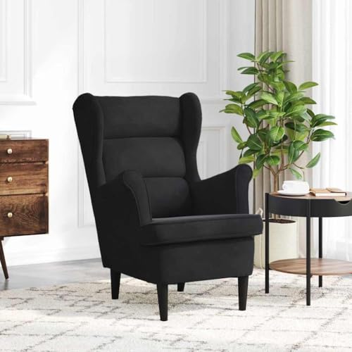 Qnhdfrt Samt Sessel Schwarz 71 x 92 x 91 cm mit Sperrholzrahmen und Gummibaumbeinen Bequemer Loungesessel mit Armlehnen für Wohnzimmer Schlafzimmer und Leseecke Qnhdfrt Samt Sessel Schwarz 71 x 92 x 91 cm mit Sperrholzrahmen und Gummibaumbeinen Bequemer Loungesessel mit Armlehnen für Wohnzimmer Schlafzimmer und Leseecke von Qnhdfrt