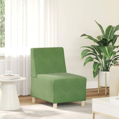 Qnhdfrt Samt Sessel ohne Armlehnen Hellgrün 55 cm – Bequemer Lounge Sessel für Wohnzimmer, Balkon und Jugendzimmer Qnhdfrt Samt Sessel ohne Armlehnen Hellgrün 55 cm – Bequemer Lounge Sessel für Wohnzimmer, Balkon und Jugendzimmer von Qnhdfrt