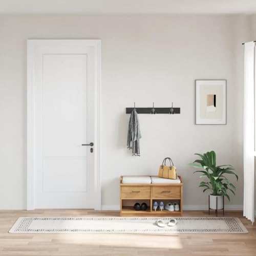 Qnhdfrt Samt Teppich Läufer 80x300 cm Hellbeige - Weicher, Rutschfester Wohnzimmerteppich mit schalldämpfendem Design für Flur, Schlafzimmer und Balkon von Qnhdfrt