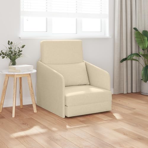 Qnhdfrt Schlafsessel 2-in-1 Creme 65x80x83 cm Stoff Schlafsofa Bequem für Wohnzimmer und kleine Wohnungen mit modernem Design Qnhdfrt Schlafsessel 2-in-1 Creme 65x80x83 cm Stoff Schlafsofa Bequem für Wohnzimmer und kleine Wohnungen mit modernem Design von Qnhdfrt