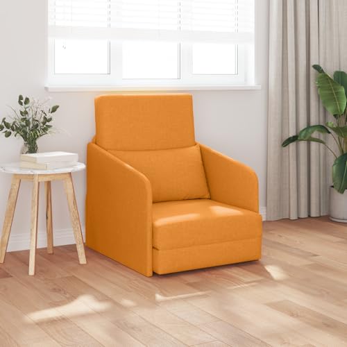 Qnhdfrt Schlafsessel 2-in-1 Dunkelgelb 65x80x83 cm Polyester Stoff Sofa Bett Modernes Design für Wohnzimmer mit Abnehmbaren Kissenbezügen Kompakt und Bequem Qnhdfrt Schlafsessel 2-in-1 Dunkelgelb 65x80x83 cm Polyester Stoff Sofa Bett Modernes Design für Wohnzimmer mit Abnehmbaren Kissenbezügen Kompakt und Bequem von Qnhdfrt