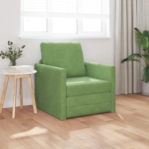 Qnhdfrt Schlafsessel 2-in-1 Hellgrün Samtstoff Kompakt 74x77x81 cm Moderner Sessel für Wohnzimmer mit Kastenpolster und Platz sparendem Design Qnhdfrt Schlafsessel 2-in-1 Hellgrün Samtstoff Kompakt 74x77x81 cm Moderner Sessel für Wohnzimmer mit Kastenpolster und Platz sparendem Design von Qnhdfrt