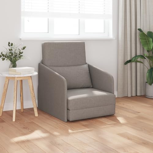 Qnhdfrt Schlafsessel 2-in-1 Taupe 65x80x83 cm Stoff Kompaktes Schlafsofa mit Umwandlungsfunktion für Wohnzimmer Kleine Räume Modernes Design Qnhdfrt Schlafsessel 2-in-1 Taupe 65x80x83 cm Stoff Kompaktes Schlafsofa mit Umwandlungsfunktion für Wohnzimmer Kleine Räume Modernes Design von Qnhdfrt