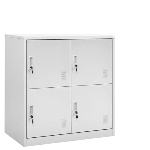Qnhdfrt Schließfachschrank Set 5 Stück Hellgrau Stahl 90x45x92,5 cm mit 4 abschließbaren Fächern und Wandhalterung für Aufbewahrung in Büro Schule Haushalt Qnhdfrt Schließfachschrank Set 5 Stück Hellgrau Stahl 90x45x92,5 cm mit 4 abschließbaren Fächern und Wandhalterung für Aufbewahrung in Büro Schule Haushalt von Qnhdfrt