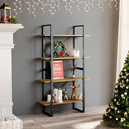 Qnhdfrt Schmal Bücherregal aus Massivholz Kiefer 80x30x140 cm mit 4 Ablagen Industriell Design Stehend Regal für Wohnzimmer Büro Deko Qnhdfrt Schmal Bücherregal aus Massivholz Kiefer 80x30x140 cm mit 4 Ablagen Industriell Design Stehend Regal für Wohnzimmer Büro Deko von Qnhdfrt