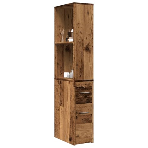 Qnhdfrt Schmaler Badschrank mit Rollen Altholz-Optik Holzwerkstoff Aufbewahrungsschrank für Badezimmer Küche Wohnzimmer 22x41x135cm Robust Feuchtigkeitsbeständig Qnhdfrt Schmaler Badschrank mit Rollen Altholz-Optik Holzwerkstoff Aufbewahrungsschrank für Badezimmer Küche Wohnzimmer 22x41x135cm Robust Feuchtigkeitsbeständig von Qnhdfrt