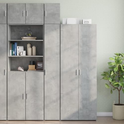Qnhdfrt Schmaler Hochschrank Aufbewahrungsschrank Betongrau 30x42,5x225 cm aus Holzwerkstoff mit 2 Fächern Robust und Langlebig für Küche Wohnzimmer Badezimmer Qnhdfrt Schmaler Hochschrank Aufbewahrungsschrank Betongrau 30x42,5x225 cm aus Holzwerkstoff mit 2 Fächern Robust und Langlebig für Küche Wohnzimmer Badezimmer von Qnhdfrt
