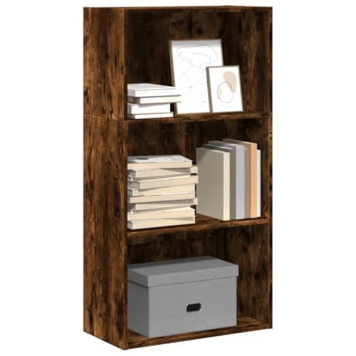 Qnhdfrt Schmaler Hochschrank Bücherregal Holzwerkstoff Räuchereiche 60x30x114 cm mit Offenen Fächern für Wohnzimmer Schlafzimmer Flur und Büro Qnhdfrt Schmaler Hochschrank Bücherregal Holzwerkstoff Räuchereiche 60x30x114 cm mit Offenen Fächern für Wohnzimmer Schlafzimmer Flur und Büro von Qnhdfrt