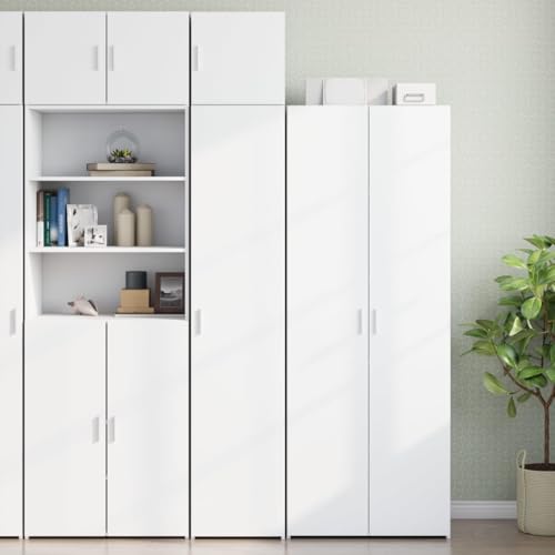Qnhdfrt Schmaler Hochschrank Weiß 40x42,5x225 cm aus Holzwerkstoff Platzsparender Aufbewahrungsschrank mit 6 Fächern und 2 Schubladen für Küche Bad Wohnzimmer Schlafzimmer Büro Garage Qnhdfrt Schmaler Hochschrank Weiß 40x42,5x225 cm aus Holzwerkstoff Platzsparender Aufbewahrungsschrank mit 6 Fächern und 2 Schubladen für Küche Bad Wohnzimmer Schlafzimmer Büro Garage von Qnhdfrt