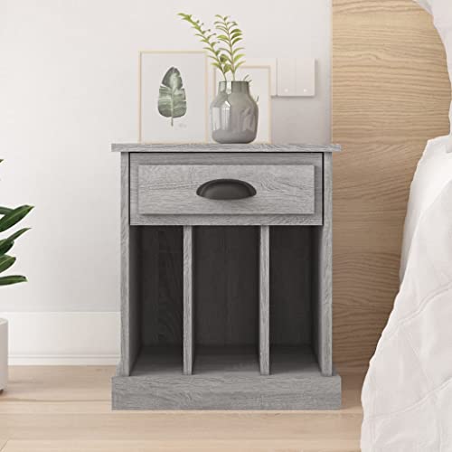 Qnhdfrt Schmaler Nachttisch Grau Sonoma mit Schublade und Stauraum 43x36x50 cm Holzwerkstoff Kommode für Schlafzimmer Modernes Design Qnhdfrt Schmaler Nachttisch Grau Sonoma mit Schublade und Stauraum 43x36x50 cm Holzwerkstoff Kommode für Schlafzimmer Modernes Design von Qnhdfrt