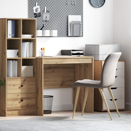 Qnhdfrt Schreibtisch Artisan Eiche 80x50x76 cm Holzwerkstoff Kompakter Arbeitsplatz für Büro und Homeoffice Qnhdfrt Schreibtisch Artisan Eiche 80x50x76 cm Holzwerkstoff Kompakter Arbeitsplatz für Büro und Homeoffice von Qnhdfrt