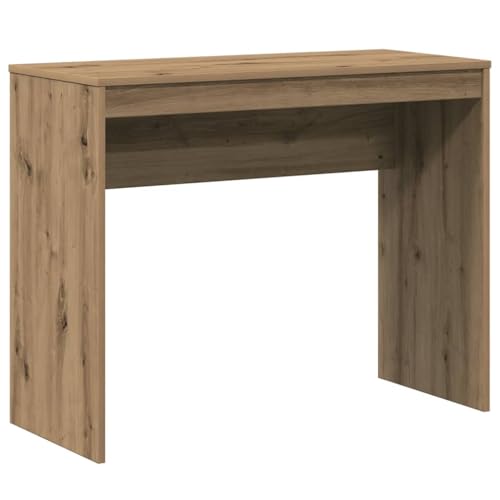 Qnhdfrt Schreibtisch Artisan-Eiche Holzwerkstoff 90x40x72 cm Modern Elegant Stabil mit glatter Oberfläche für Büro Home Office kleine Räume Jugendzimmer Qnhdfrt Schreibtisch Artisan-Eiche Holzwerkstoff 90x40x72 cm Modern Elegant Stabil mit glatter Oberfläche für Büro Home Office kleine Räume Jugendzimmer von Qnhdfrt
