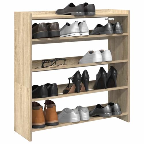Qnhdfrt Schuhregal Schmal Hoch Sonoma-Eiche Holzwerkstoff 80x25x81 cm Platzsparend mit Stauraum für Flur Eingangsbereich und Camping Robust Elegant Qnhdfrt Schuhregal Schmal Hoch Sonoma-Eiche Holzwerkstoff 80x25x81 cm Platzsparend mit Stauraum für Flur Eingangsbereich und Camping Robust Elegant von Qnhdfrt