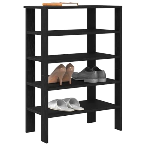 Qnhdfrt Schuhregal Schwarz Holzwerkstoff 61x32x87,5 cm Platzsparend Robust mit Praktischer Oberplatte für Flur Eingangsbereich Abstellraum Qnhdfrt Schuhregal Schwarz Holzwerkstoff 61x32x87,5 cm Platzsparend Robust mit Praktischer Oberplatte für Flur Eingangsbereich Abstellraum von Qnhdfrt