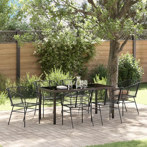 Qnhdfrt Schwarz Poly Rattan Gartenstühle 2er Set Outdoor mit Armlehnen Robust für Terrasse Balkon Garten Qnhdfrt Schwarz Poly Rattan Gartenstühle 2er Set Outdoor mit Armlehnen Robust für Terrasse Balkon Garten von Qnhdfrt