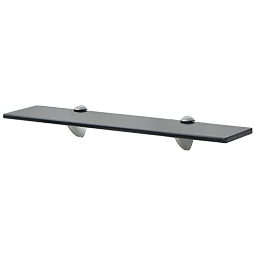 Qnhdfrt Schwarzes Glas Schweberegal Wandregal 50x20 cm 8 mm - Schwebendes Regal für Wohnzimmer Bad Schlafzimmer Dekoration mit 10 kg Tragfähigkeit Qnhdfrt Schwarzes Glas Schweberegal Wandregal 50x20 cm 8 mm - Schwebendes Regal für Wohnzimmer Bad Schlafzimmer Dekoration mit 10 kg Tragfähigkeit von Qnhdfrt